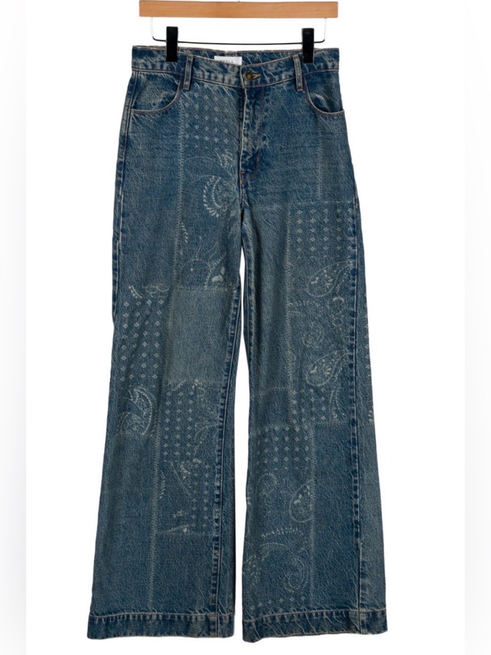 Spell Road Trip Denim Jean Bandana Small - Picture 3 of 13